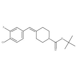 Tert-butyl 4-(4-chloro-3-fluorobenzylidene)piperidine-1-carboxylate Structure