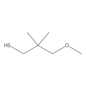 3-Methoxy-2,2-dimethylpropane-1-thiol结构式