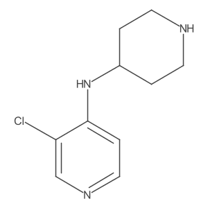 3-chloro-N-(piperidin-4-yl)pyridin-4-amine结构式