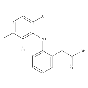 2-(2-(2,6-Dichloro-3-methylphenylamino)phenyl)acetic acid Structure