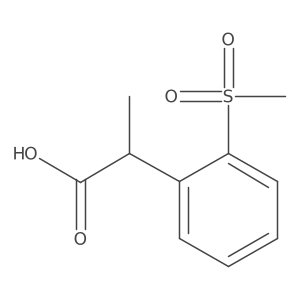 2-(2-Methanesulfonylphenyl)propanoic acid Structure