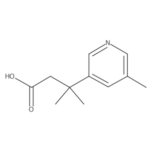 3-Methyl-3-(5-methylpyridin-3-yl)butanoic acid Structure