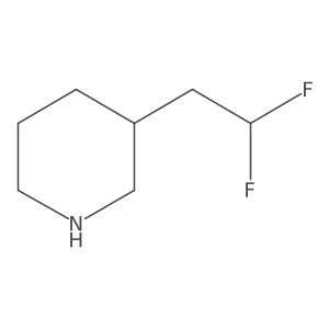 3-(2,2-Difluoroethyl)piperidine Structure