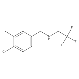 [(4-Chloro-3-methylphenyl)methyl](2,2,2-trifluoroethyl)amine结构式