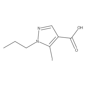 5-iodo-1-propyl-1H-pyrazole-4-carboxylic acid Structure