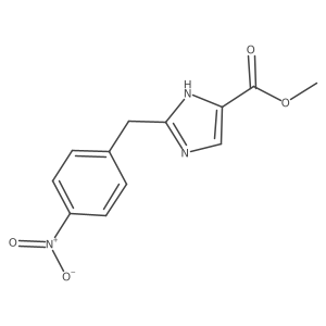 methyl 2-(4-nitrobenzyl)-1H-imidazole-5-carboxylate Structure