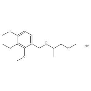 (2-Methoxy-1-methylethyl)(2,3,4-trimethoxybenzyl)amine hydrobromide结构式
