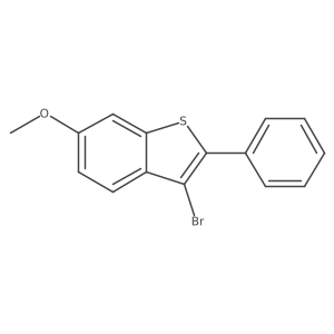 3-Bromo-6-methoxy-2-phenyl-1-benzothiophene Structure
