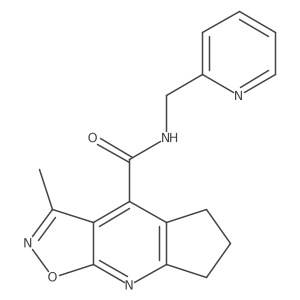 3-methyl-N-(pyridin-2-ylmethyl)-6,7-dihydro-5H-cyclopenta[b][1,2]oxazolo[4,5-e]pyridine-4-carboxamide Structure