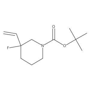 Tert-butyl 3-ethenyl-3-fluoropiperidine-1-carboxylate Structure