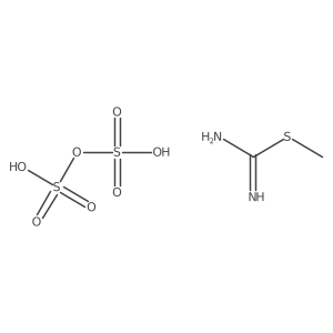Methyl carbamimidothioate disulfate Structure