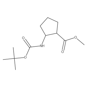 Methyl cis-2-(Boc-amino)cyclopentanecarboxylate Structure