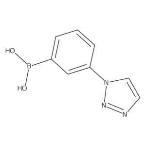 3-(1H-1,2,3-Triazol-1-YL)phenylboronic acid结构式