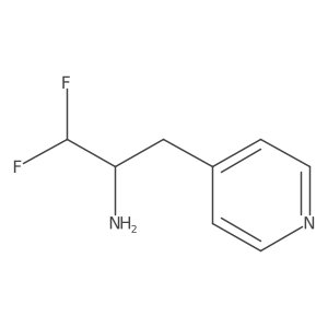1,1-Difluoro-3-(pyridin-4-yl)propan-2-amine Structure