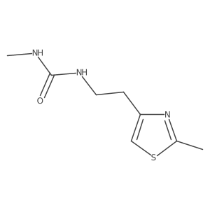 3-Methyl-1-[2-(2-methyl-1,3-thiazol-4-yl)ethyl]urea Structure