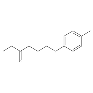 6-[(4-Methylphenyl)sulfanyl]hexan-3-one Structure