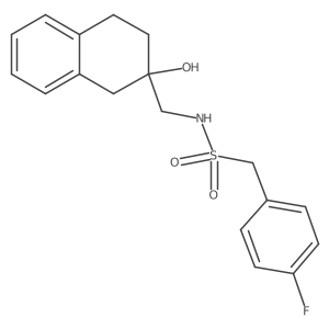 1-(4-fluorophenyl)-N-((2-hydroxy-1,2,3,4-tetrahydronaphthalen-2-yl)methyl)methanesulfonamide Structure