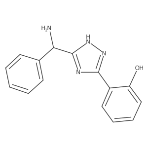 2-(3-(Amino(phenyl)methyl)-1H-1,2,4-triazol-5-yl)phenol结构式
