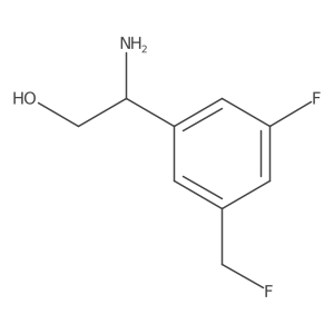 (S)-2-amino-2-(3-fluoro-5-(fluoromethyl)phenyl)ethanol Structure