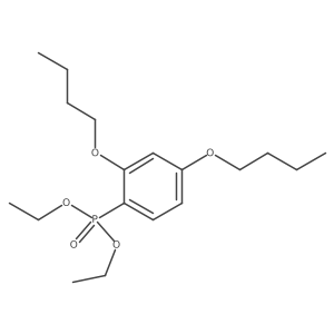 Phosphonic acid, (2,4-dibutoxyphenyl)-, diethyl ester结构式