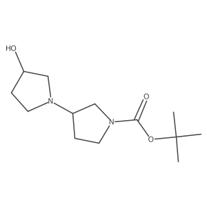 Tert-butyl 3-(3-hydroxypyrrolidin-1-yl)pyrrolidine-1-carboxylate Structure
