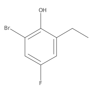 2-Bromo-6-ethyl-4-fluorophenol Structure