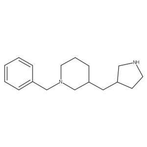 1-Benzyl-3-[(pyrrolidin-3-yl)methyl]piperidine Structure