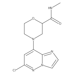 4-(6-chloroimidazo[1,2-b]pyridazin-8-yl)-N-methylmorpholine-2-carboxamide Structure
