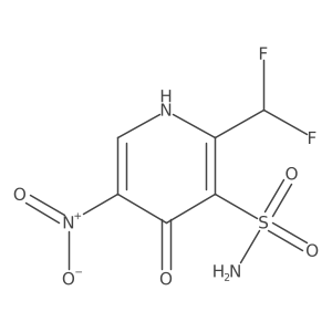 2-(Difluoromethyl)-4-hydroxy-5-nitropyridine-3-sulfonamide Structure