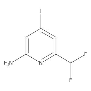 6-(Difluoromethyl)-4-iodopyridin-2-amine Structure