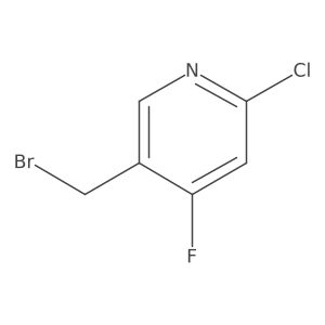 5-(Bromomethyl)-2-chloro-4-fluoropyridine结构式