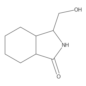 (+/-)-3-(hydroxymethyl)octahydro-1H-isoindol-1-one结构式