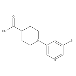 1-(5-Bromopyridin-3-yl)piperidine-4-carboxylic acid结构式