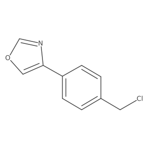 4-(4-(Chloromethyl)phenyl)oxazole Structure