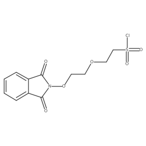 2-{2-[(1,3-dioxo-2,3-dihydro-1H-isoindol-2-yl)oxy]ethoxy}ethane-1-sulfonyl chloride Structure