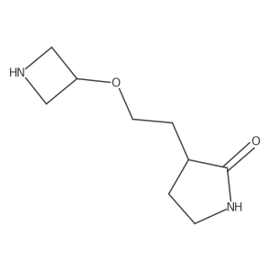 3-[2-(Azetidin-3-yloxy)ethyl]pyrrolidin-2-one Structure