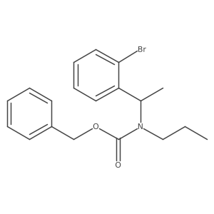 benzyl N-[1-(2-bromophenyl)ethyl]-N-propylcarbamate结构式
