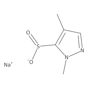 Sodium 1,4-dimethyl-1H-pyrazole-5-sulfinate Structure
