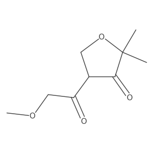 4-(2-Methoxyacetyl)-2,2-dimethyloxolan-3-one Structure