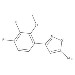 3-(3,4-Difluoro-2-methoxyphenyl)-1,2-oxazol-5-amine Structure