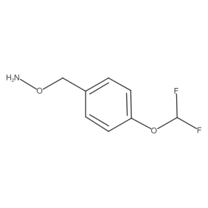 O-{[4-(difluoromethoxy)phenyl]methyl}hydroxylamine结构式