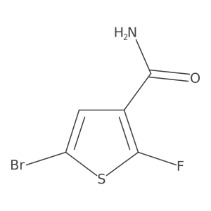 5-Bromo-2-fluorothiophene-3-carboxamide结构式