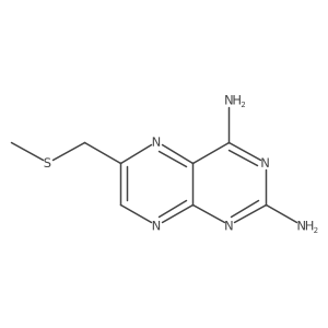 6-((Methylthio)methyl)pteridine-2,4-diamine结构式