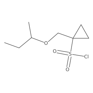 1-[(Butan-2-yloxy)methyl]cyclopropane-1-sulfonyl chloride结构式