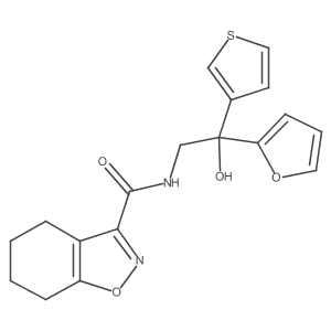 N-(2-(furan-2-yl)-2-hydroxy-2-(thiophen-3-yl)ethyl)-4,5,6,7-tetrahydrobenzo[d]isoxazole-3-carboxamide Structure