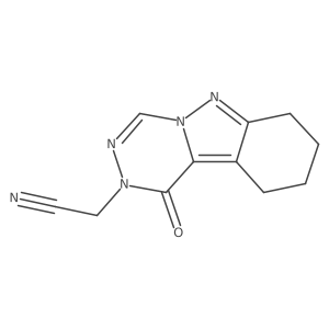 2-(1-oxo-7,8,9,10-tetrahydro-[1,2,4]triazino[4,5-b]indazol-2(1H)-yl)acetonitrile结构式