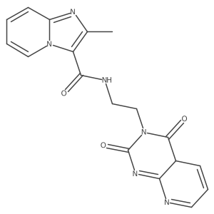 N-[2-(2,4-dioxo-4aH-pyrido[2,3-d]pyrimidin-3-yl)ethyl]-2-methylimidazo[1,2-a]pyridine-3-carboxamide Structure