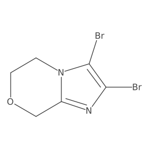 2,3-dibromo-5H,6H,8H-imidazo[2,1-c][1,4]oxazine Structure