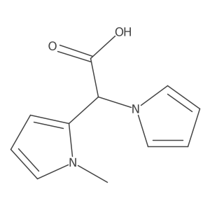 2-(1-methyl-1H-pyrrol-2-yl)-2-(1H-pyrrol-1-yl)acetic acid Structure