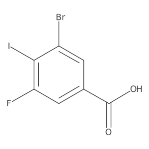 3-Bromo-5-fluoro-4-iodobenzoic acid结构式
